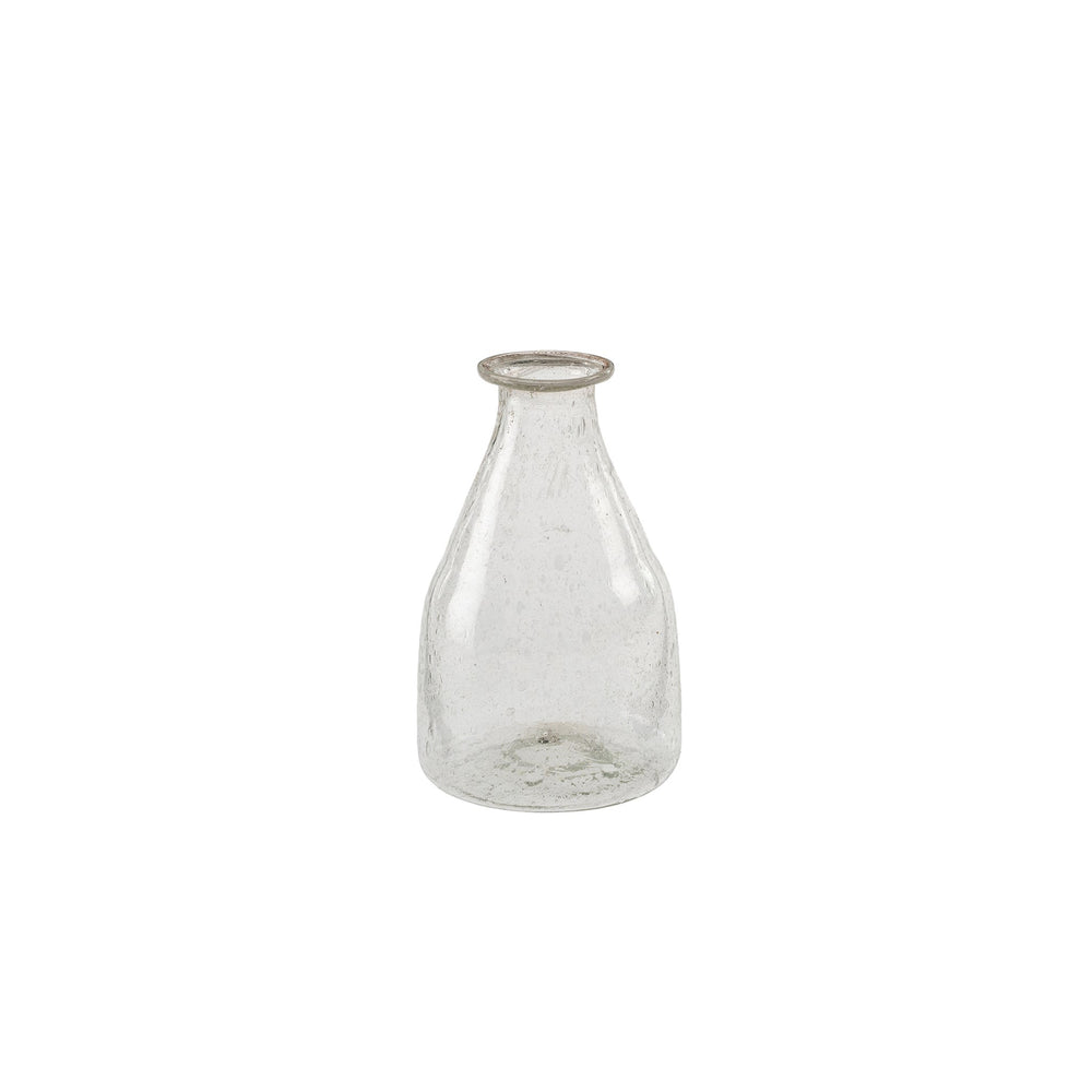 Recycled Glass Bud Vase, Clear