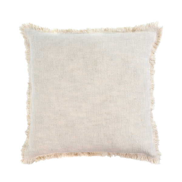 Selena Linen Pillow, Ecru