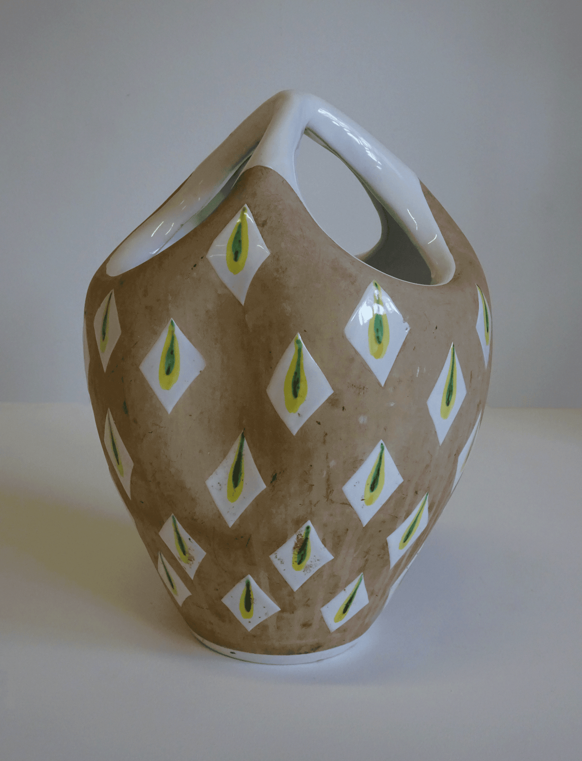 Vintage Basket Vase