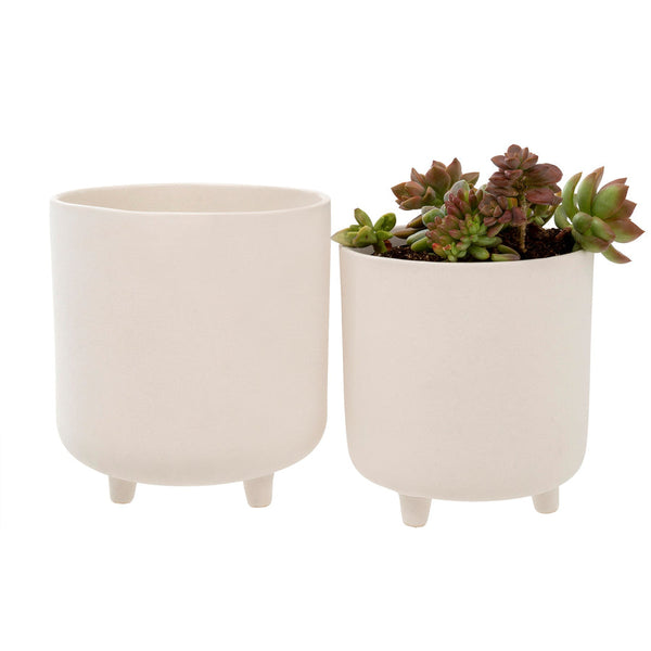 Adobe Planter Set, White