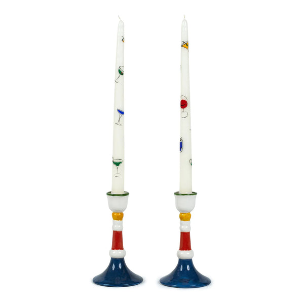 Fête Cocktails Wax Taper Candles