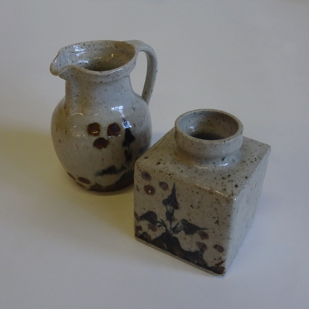 Vintage Ceramic Pitcher & Vase