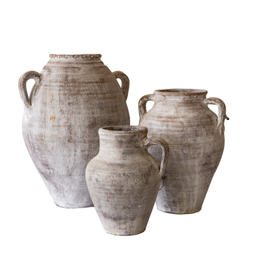 Turkish White Washed Pot