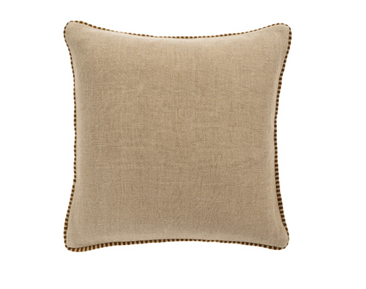 Honfleur Linen Pillow, Sienna