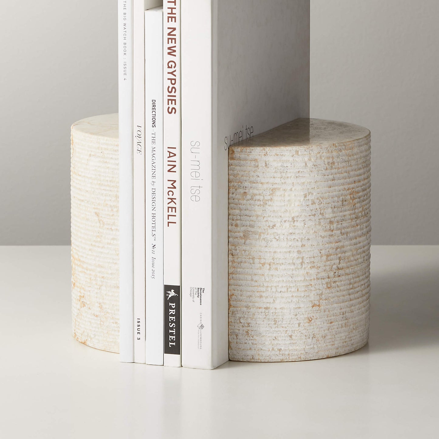 COLUMN MARBLE BOOKENDS [SET OF 2]