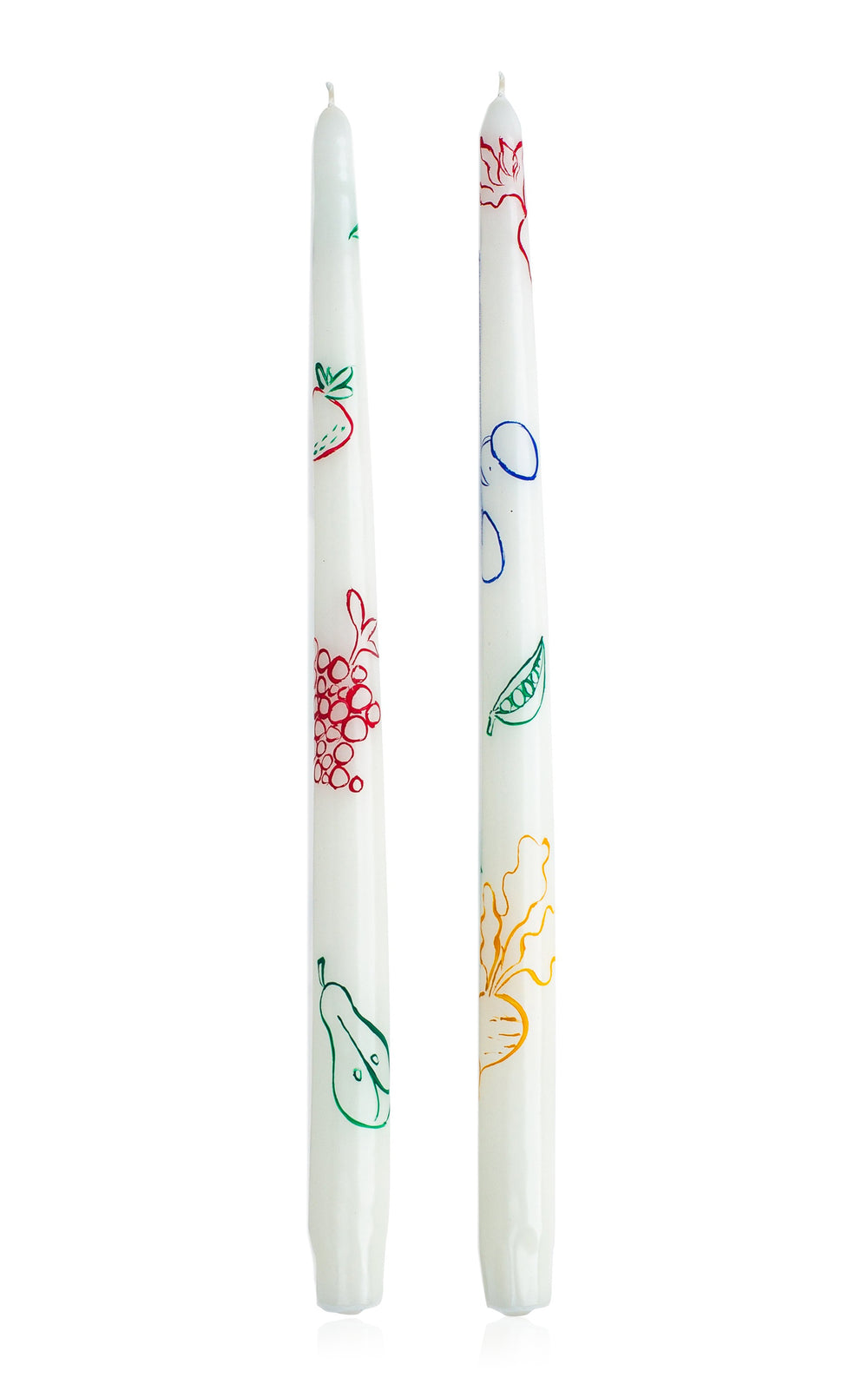 Fête Fruits & Veggies Wax Taper Candles